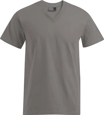 Produktbild von Premium V-Ausschnitt T-Shirt Herren, Grau, L