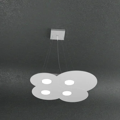 Obrázok produktu pre Moderné závesné svietidlo Cloud Metal Grey 4 svetlá Gx53