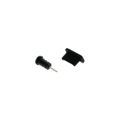 Zdjęcie produktu dla Zestaw osłon przeciwpyłowych AccuCell dla złącza USB typu C (USB-C) i słuchawkowego, czarny