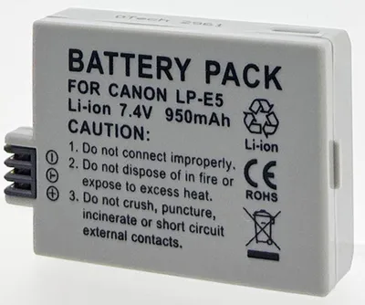 Produktbild von Batterie kompatibel mit CANON LP-E5 - Otech