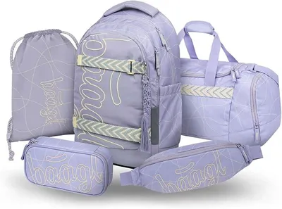 Imagen del producto de Conjunto de mochila escolar para niñas adolescentes, de 5 piezas, 30 litros - Mishmash