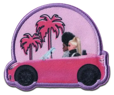 Produktbild von Comercial Mercera Barbie © Auto Sonnenuntergang - Aufnäher, Bügelbild, Aufbügler, Applikationen, Patches, Flicken, zum aufbügeln, Größe: 6,5 x 8 cm