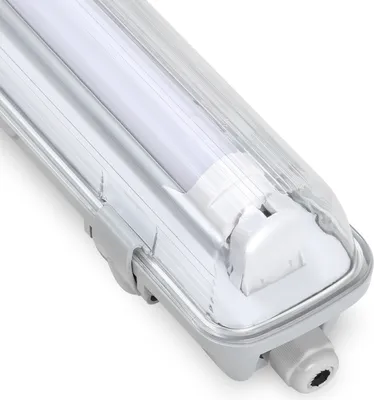 Image de Hengda LED Luminaire pour locaux humides Luminaire à vasque 150cm 1 x 24W T8 Tube blanc froid 6500K IP65
