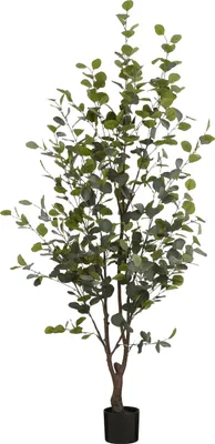 Obrázek produktu pro Mica Decorations Umělá rostlina Eukalyptus v květináči - H180 x Ø80 cm - zelená