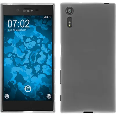 Produktbild von PhoneNatic Case kompatibel mit Sony Xperia XZs - weiß Silikon Hülle matt + 2 Schutzfolien