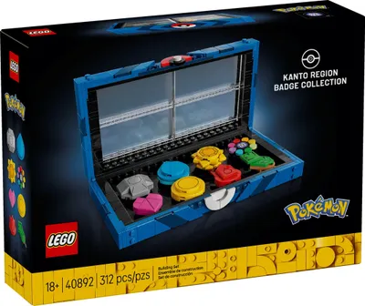 Produktbild von LEGO® Pokémon 40892 Kollektion mit den Orden der Kanto-Region
