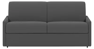 Produktbild von Schlafsofa 4-Sitzer - Liegefläche: 160 cm - Matratzenhöhe: 22 cm mit Memory Schaum - Stoff - Grau - CALIFE