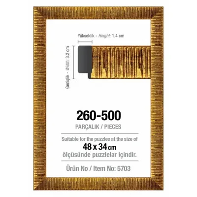 Image de ART PUZZLE Cadre puzzle 48x34cm or (5703)