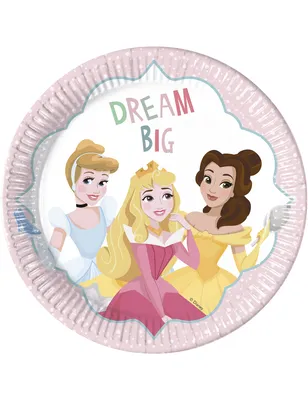 Produktbild von 8 Pappteller Disney-Prinzessinnen 23 cm