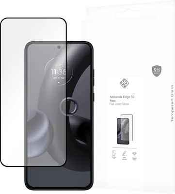 Image de Cazy Protection d’Écran compatible avec Motorola Edge 30 Neo - Protection d’Écran en Verre Trempé Full Cover