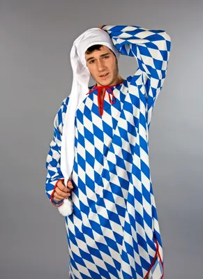 Produktbild von Zipfelmütze superlang weiss ca. 100 cm mit Bommel