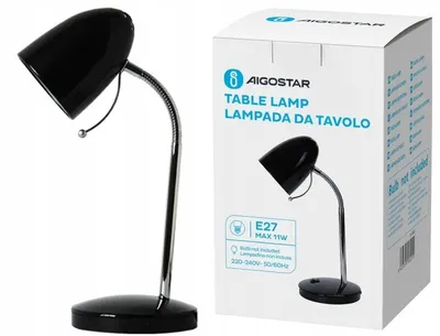 Obrázek produktu pro Aigostar Vintage Stolní lampa E27 černá kovová
