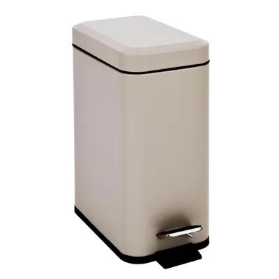 Produktbild von SVITA STM5 Mülleimer Treteimer 5l inkl. Inneneimer Softclose-Deckel Taupe