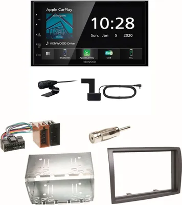 Produktbild von Kenwood DMX5020DABS Android Auto CarPlay Einbauset für Fiat Ducato Boxer Jumper