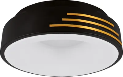 Obrázek produktu pro Stropní svítidlo LED kovové D: 4200 K neutrální bílé světlo 2870 lm Moderní stropní svítidlo: 38 cm kulaté v barvě černá bílá zlatá
