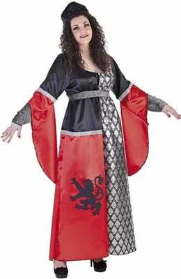 Obrázek produktu pro Převlek pro dospělé Středověká dáma M/L (3 kusy)