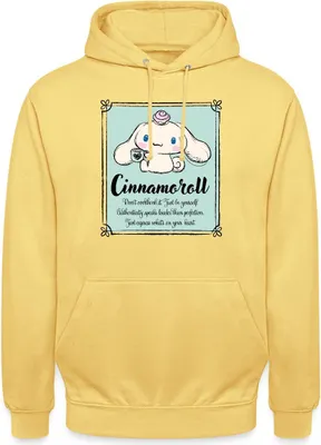 Produktbild von Spreadshirt Cinnamoroll Just Be Yourself Uni Hoodie, 3XL, Zitronengelb