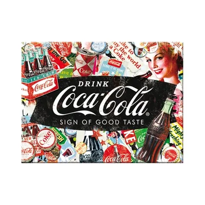 Produktbild von Nostalgic-Art - Magnet 6 x 8 cm - Coca-Cola - Coca-Cola Collage