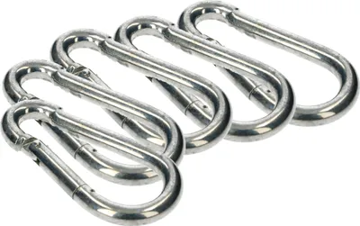Produktbild von KOTARBAU® 5er Set Feuerwehr Karabinerhaken für Seile 80x8mm Feuerwehrkarabiner Robust für Ketten