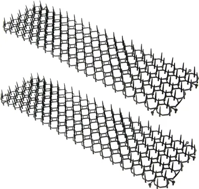 Obrázek produktu pro balení 10 trnových mříží 50 cm jako ochrana proti kunám, ochrana proti kočkám - zábrana proti zvířatům - ochrana proti přelezení balkonu nebo plotu - individuálně nastavitelná