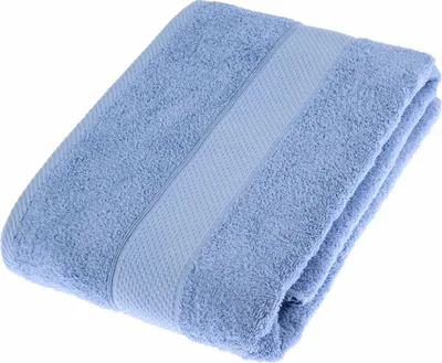 Produktbild von HOMESCAPES Frottee Badetuch 100% Baumwolle Handtuch 100x150cm – hellblau