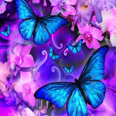 Produktbild von Malen nach Zahlen 5d Diamond Painting Schmetterlinge Malen nach Zahlen 30x30cm