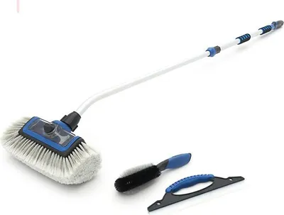 Produktbild von HBM Autoreinigungsset/Bürstenset mit Teleskopstiel, 3-teilig