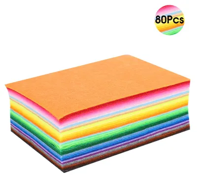 Obrázek produktu pro 10 x 15 cm, 80 kusů plsti, materiál pro ruční práce pro domácí, šicí a školní projekty