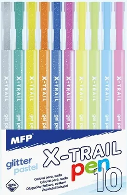 Image de Stylo gel pailleté + pastel 10pcs