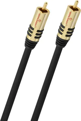 Obrázek produktu pro OEHLBACH NF Sub, RCA, Samec, RCA, Samec, 2 m, Černá, Zlato