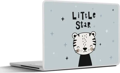 Produktbild von MuchoWow® Laptop Aufkleber Sticker Cover Sprichwörter - Kleiner Stern - Baby - Zitate - Kinder - Jungen - Mädchen 25x18 cm - Laptop-Deko
