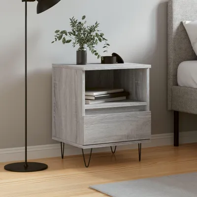 Obrázek produktu pro vidaXL Noční stolek Grey Sonoma 40x35x50 cm výrobek ze dřeva