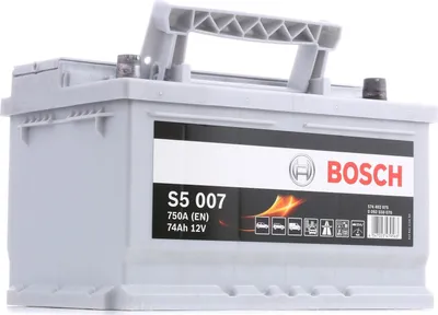 Immagine prodotto di Bosch S5 007 Batteria per auto 12V 74Ah 750A