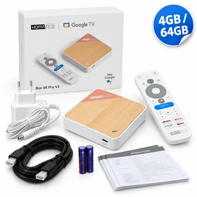 Productafbeelding van Multimedia-speler Homatics Box 4K Pro V2 met Google TV