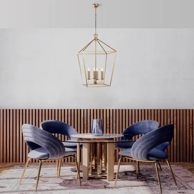 Produktbild von Opviq, Till - 13252, Kronleuchter, Gold, Metall, 50 x 71 x 123 cm