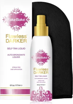 Produktbild von Fake Bake Flawless Darker – Selbstbräunungsflüssigkeit mit Handschuh