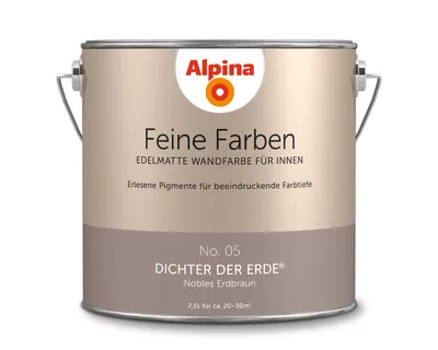 Produktbild von Alpina Feine Farben No. 05 Dichter der Erde® edelmatt 2,5 Liter + Rührholz