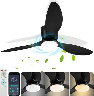 Produktbild von TolleTour LED Deckenventilator mit Beleuchtung und Fernbedienung Dimmbar Deckenleuchte Schlafzimmer Wohn 132CM