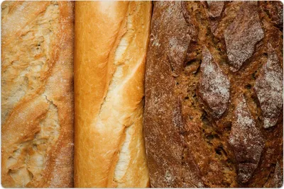 Produktbild von Küchenmatte 150x225 cm Vinylmatte Bodenmatte Dekoration - frisches Brot Lebensmittel