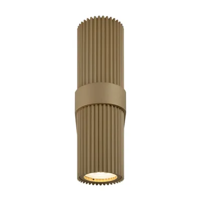 Immagine prodotto di Applique a parete in alluminio GU10 W: 6 cm Up Down in oro a 2 luci Moderno