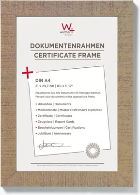 Produktbild von Walther Design HO130C, Einzelbilderrahmen, Holz, Braun, 13 x 18 cm, Rechteckig, Deutschland