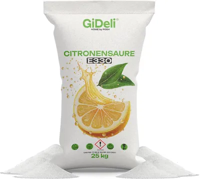 Produktbild von Zitronensäure 25kg Entkalker Citric Acid Lebensmittelqualität E330 Vegan GiDeli