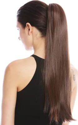 Produktbild von WIG ME UP Zopf Steckkamm Lang Glatt Braun YZF-1094S-8