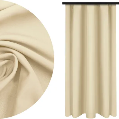A close-up of fabric texture and a hanging curtain.