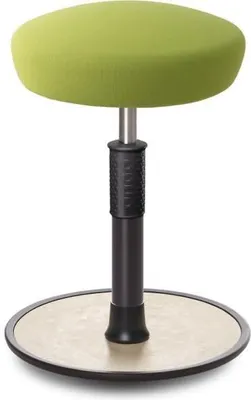 Produktbild von Sitz- Stehhocker Free Regular Hutsitz Gestrick Hellgrün schwarz /cremeweiß.