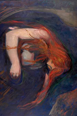 Obrázek produktu pro Edvard Munch umělecký obraz - Upír, 1895 (120 x 180 cm)