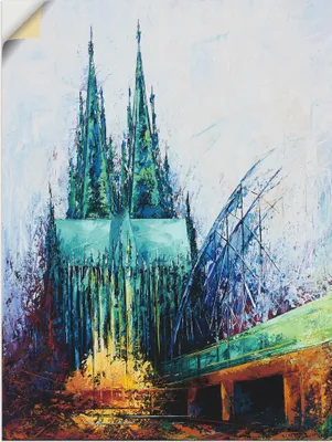 Produktbild von ARTland Wandbild, selbstklebend Kölner Dom I Größe: 30x40 cm