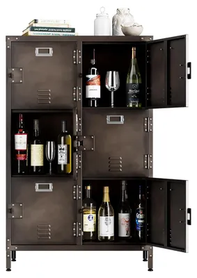 Zdjęcie produktu dla Metalowa szafka na dokumenty z drzwiczkami - 120 x 75 x 35 cm - Stal ocynkowana - Zamykana