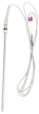 Immagine prodotto di Sensore di temperatura a termocoppia di tipo K, 5 x 200 mm, con sonda in acciaio inossidabile e filettatura M8