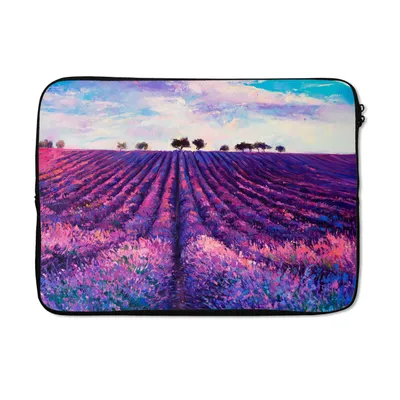 Produktbild von MuchoWow® Laptop Hülle 14 ZollÖlfarbe - Malerei - Blumen Laptoptasche - Laptoptasche - Stoßsicher - Schutzhaube
